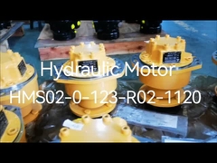 Motor hidráulico amarillo del rodillo impulsor para el poclain mini ms02 para el barrendero de camino