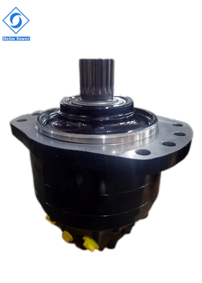 Negro 0-150 R/min Motor hidráulico de la serie Poclain MS con regulación de velocidad